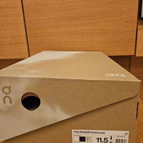 On Men's THE ROGER Clubhouse Shoes (White/Midnight) - Picture 4 of 4